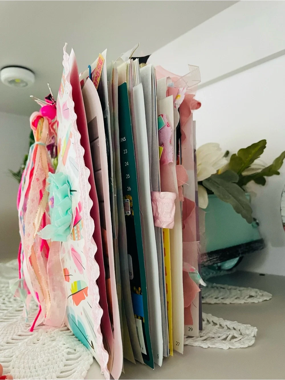 Handmade Journal with Ribbon Tassel